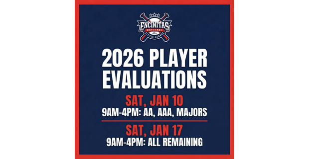 2026 Player Evaluations: Jan 10th & 17th